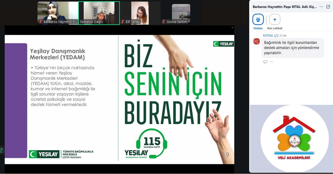 Bu akşam Veli Akademileri’nde konumuz Bağımlılıklardan Korunma’ydı.