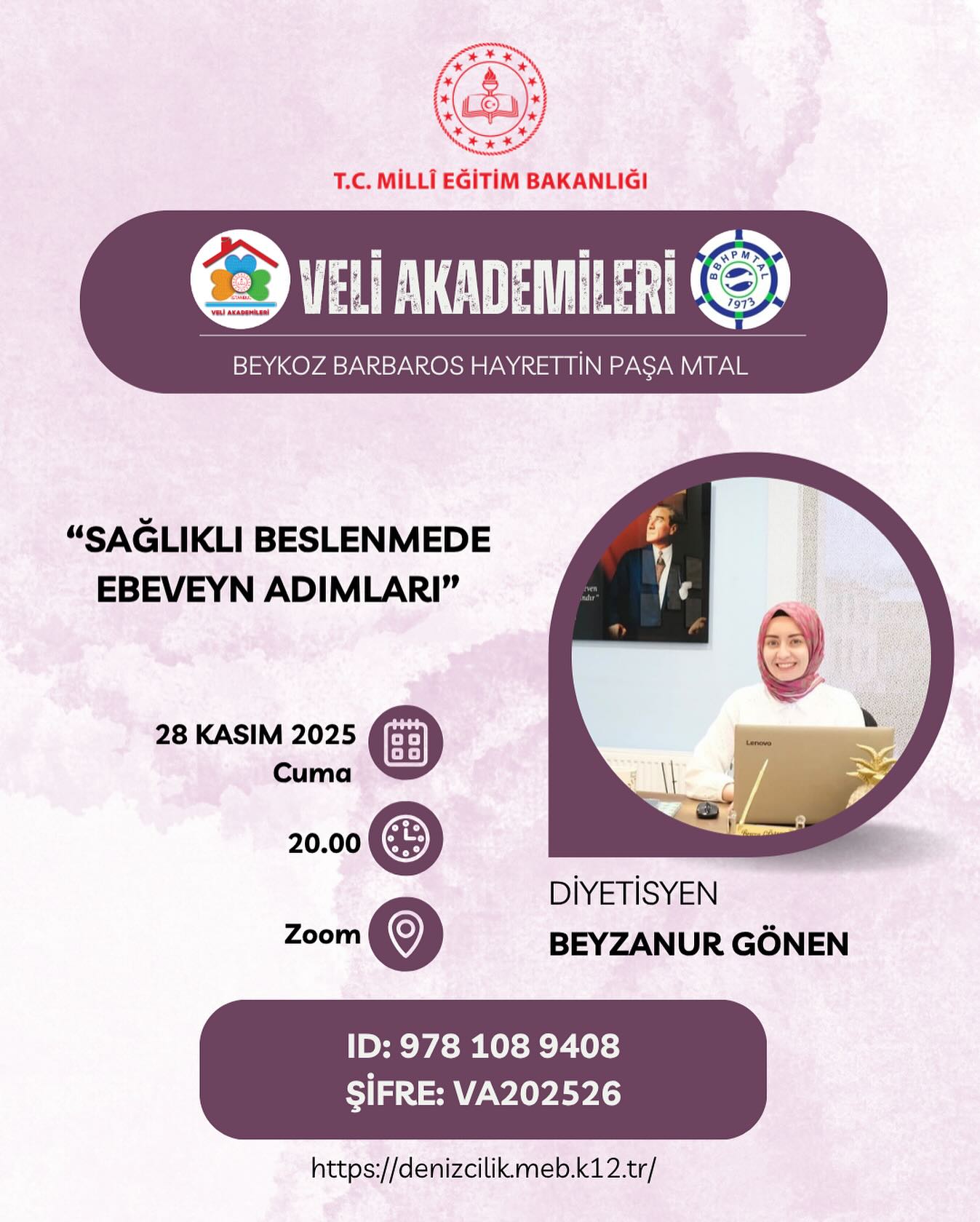 📌Veli Akademileri’nde bu ay “Sağlıklı Beslenme” üzerine konuşacağız.
