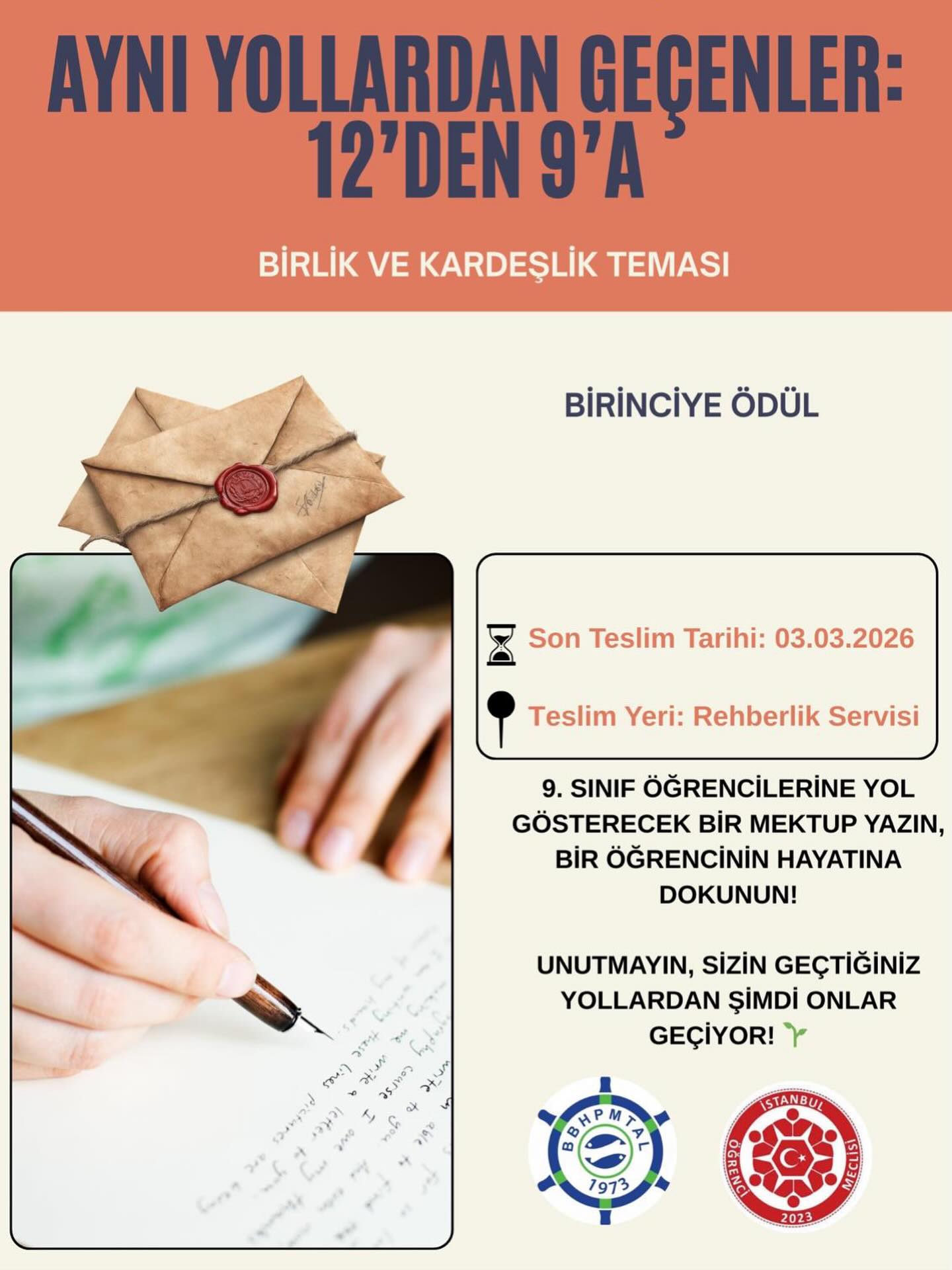 📌Okulumuz Rehberlik Servisi tarafından düzenlenen “Aynı Yollardan Geçenler:12’den 9’a” …