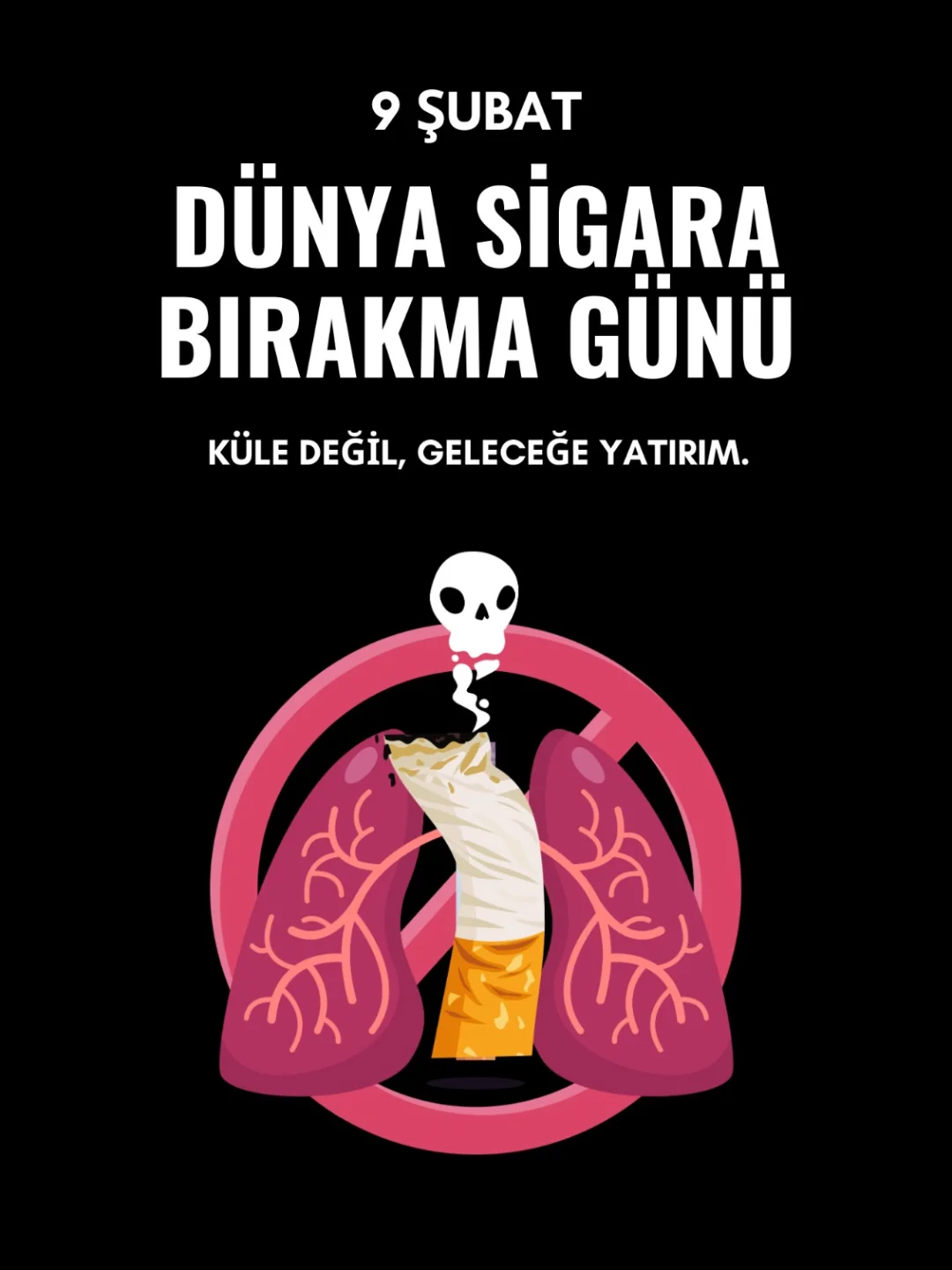 Bugün 9 Şubat Dünya Sigarayı Bırakma Günü. Sağlıklı bir yaşam sürdürmek ve sevdiklerimi…