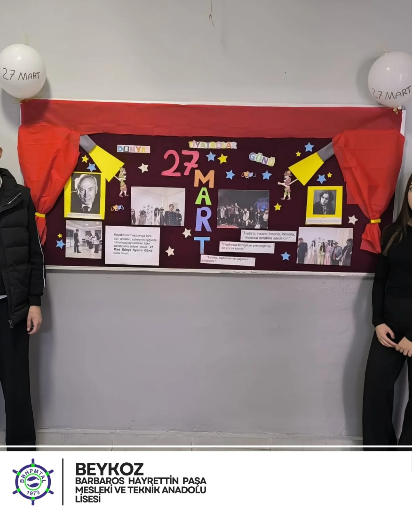 Bugün 27 Mart Dünya Tiyatro Günü! Okulumuzda sanatın iyileştirici ve birleştirici gücün…
