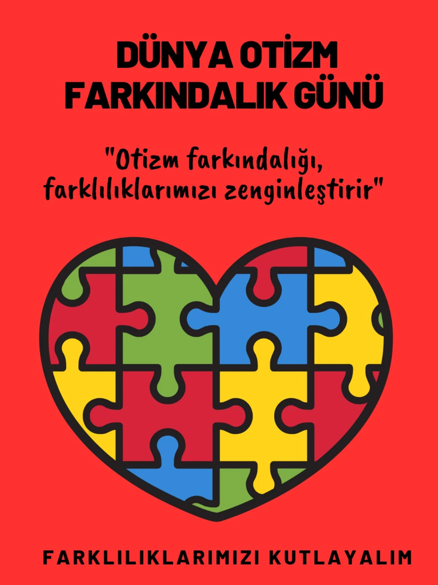 Otizmin bir eksiklik değil, sadece bir farklılık olduğunun bilincindeyiz. Bugün ve her …