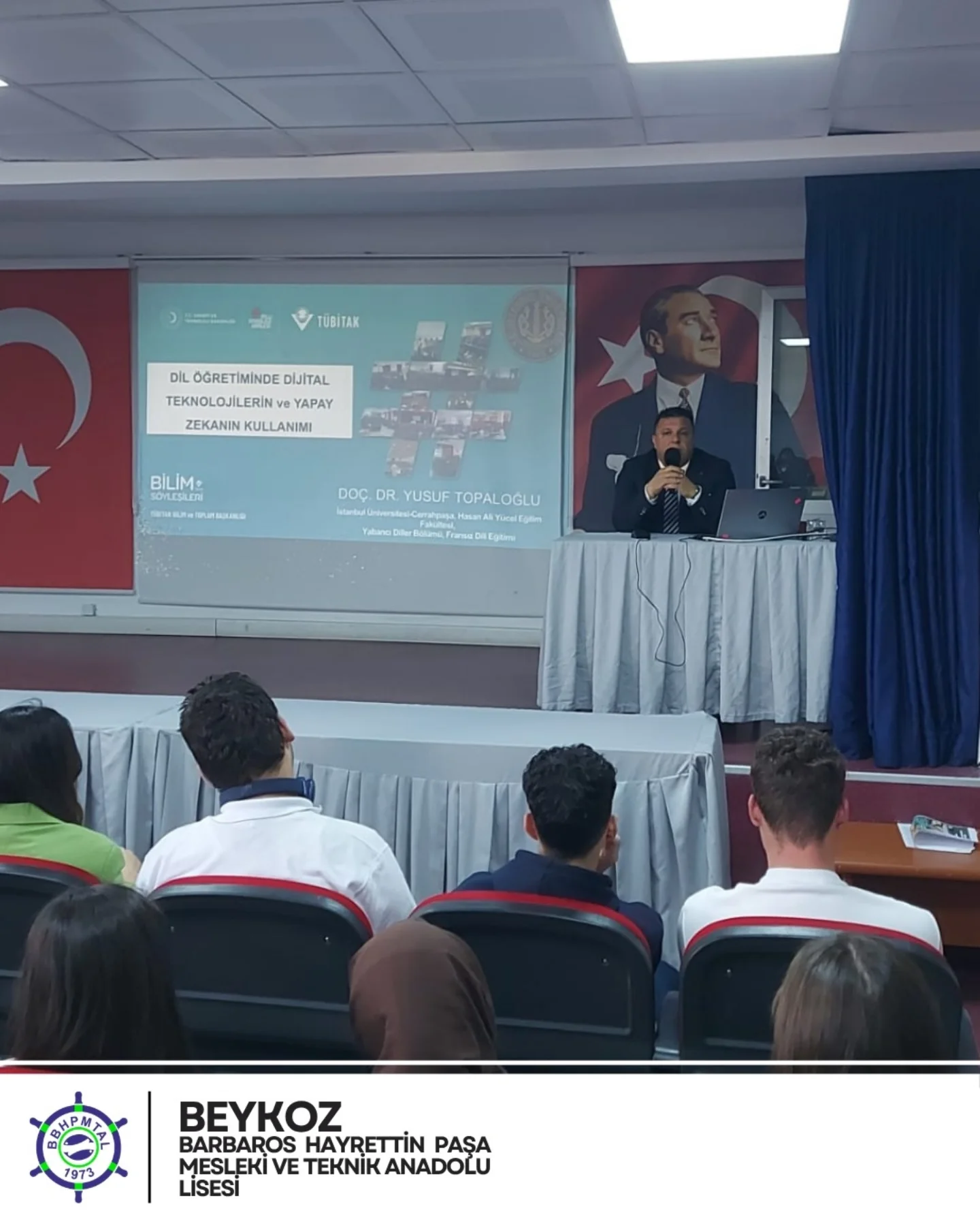 TÜBİTAK Bilim Söyleşileri kapsamında bugün Doç. Dr. Yusuf Topaloğlu, "Dil Öğretiminde D…
